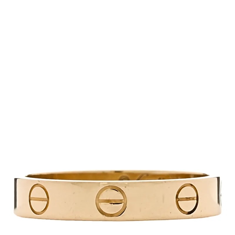 Cartier — 18K Yellow Gold 3.5mm Love Wedding Band 54 6.75 — Jewelry — resale