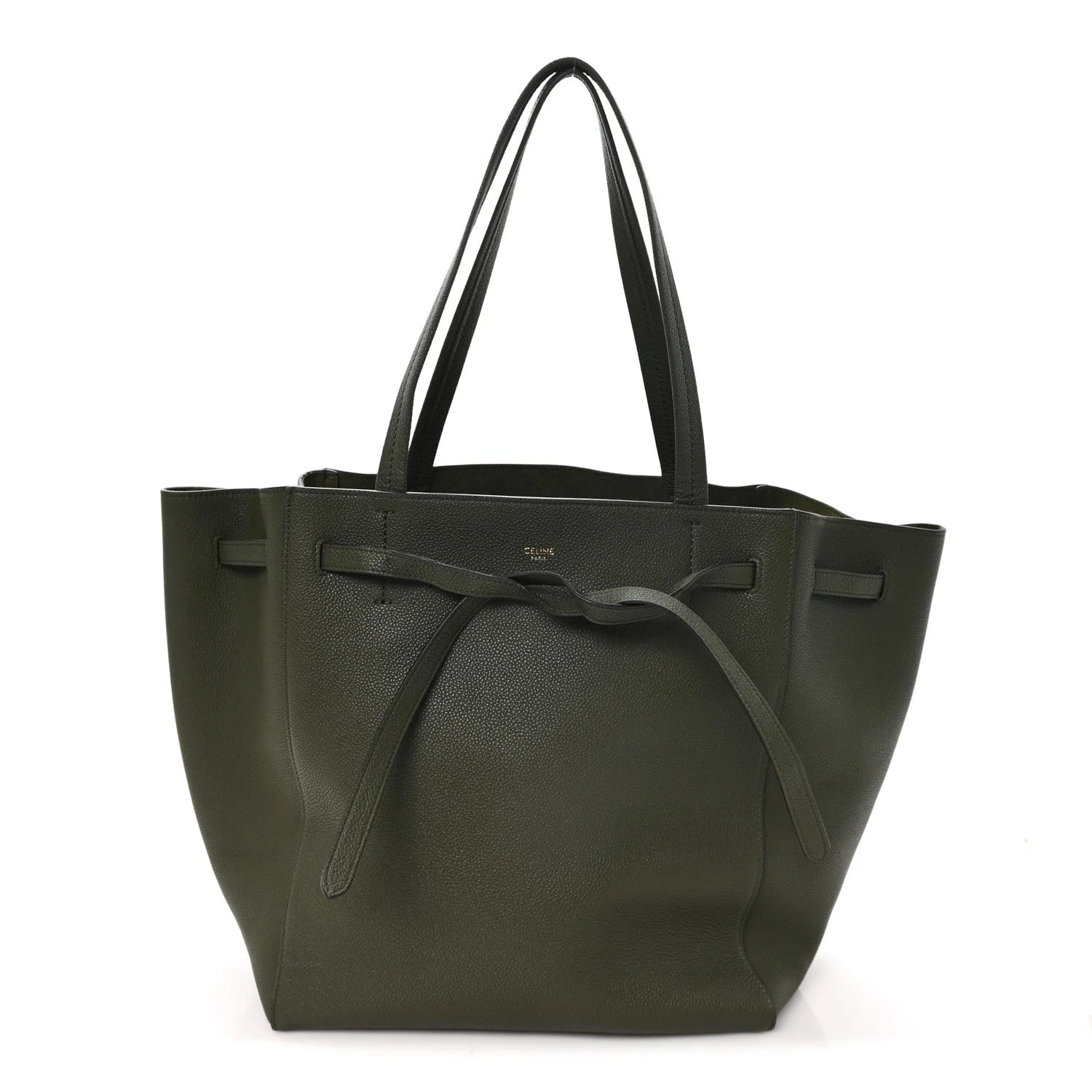Celine — Soft Grained Medium Cabas Phantom Dark — Handbag — resale