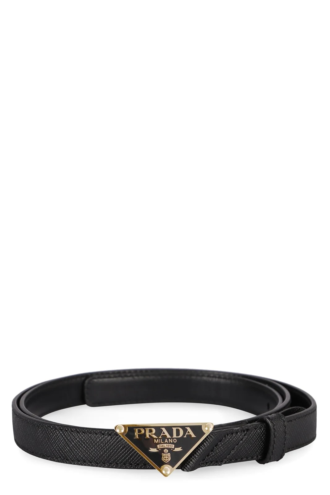 Prada — Prada With Metal Buckle Belt — Calf — Accessory — resale