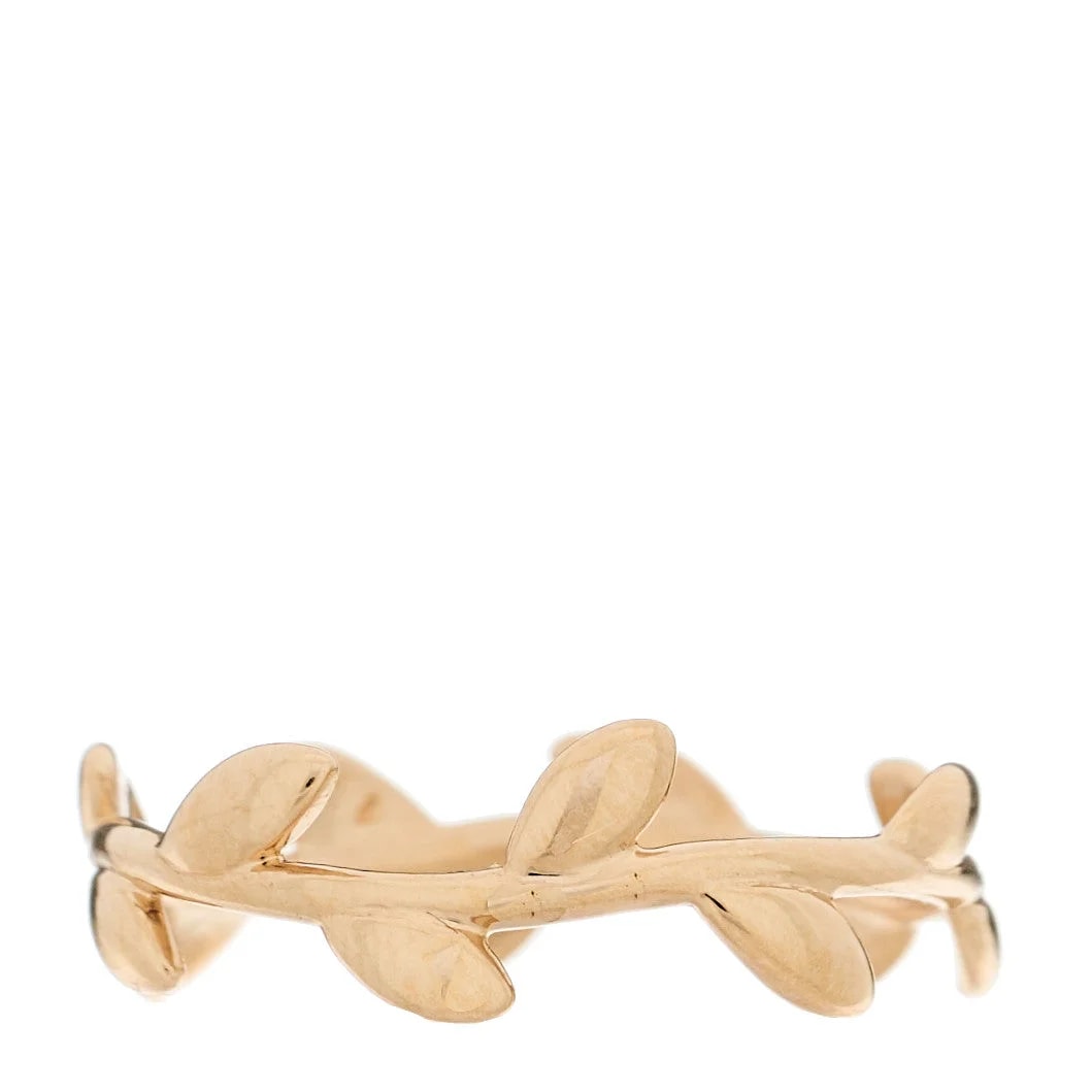 Tiffany & Co. — 18K Rose Gold Narrow Paloma Picasso Leaf Band 54 7 — Jewelry — resale