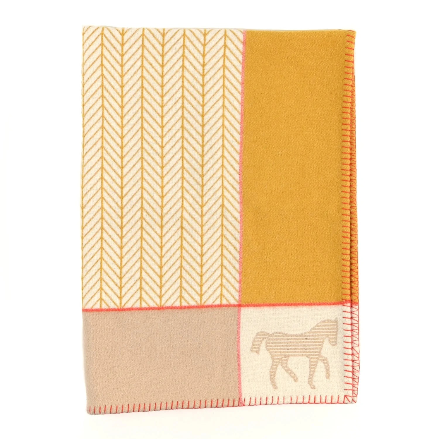 Hermès — Avalon les Cabanes Blanket Ambre Naturel — Accessory — resale