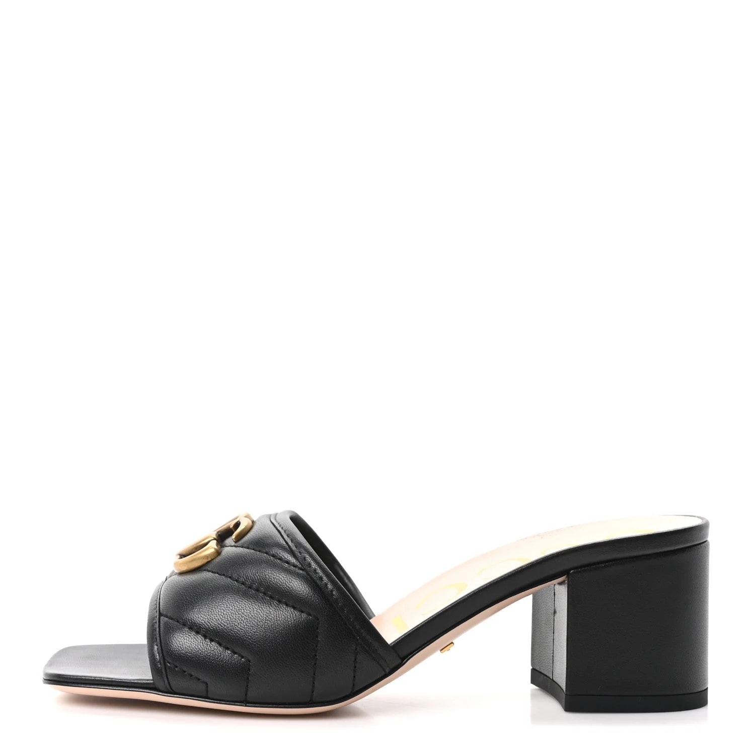 Gucci — Matelasse GG Marmont 55mm Slide 36.5 — Designer Shoe — resale