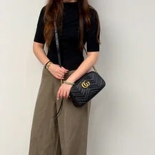 Gucci GG Marmont Matelassé Small Camera Zip Crossbody 2