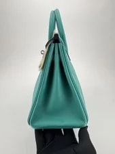 Hermes Birkin 25 R Novillo Verone/ Azalee Pallaium Preowned Y Stamp 2