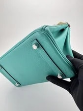 Hermes Birkin 25 R Novillo Verone/ Azalee Pallaium Preowned Y Stamp 4