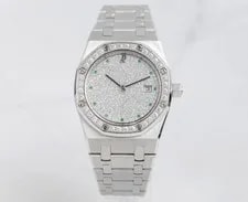 Audemars Piguet — Audemars Piguet Royal Oak 15054BC 18K White Gold Diamonds With Emerald Markers — Watch — resale