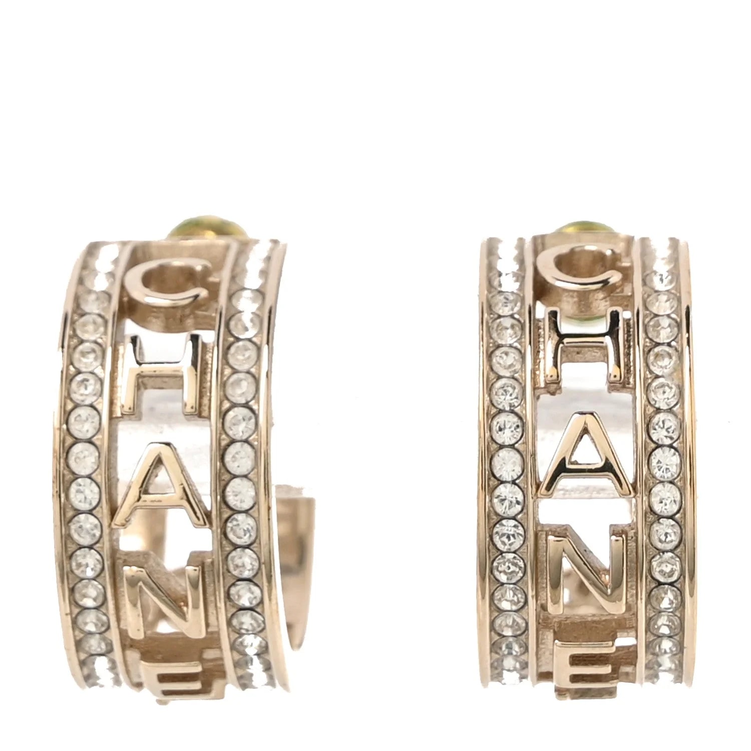 Chanel — Metal Bow-tiful CC Hoop — Jewelry — resale