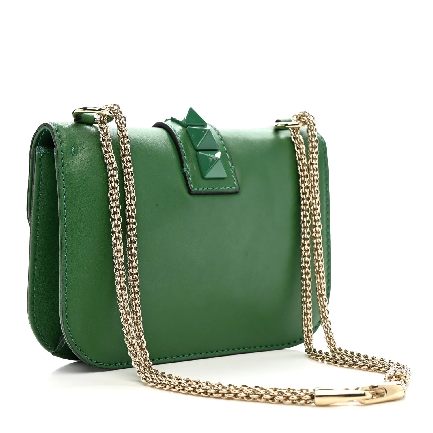 Vitello Small Glam Lock Rockstud Flap Gea 3