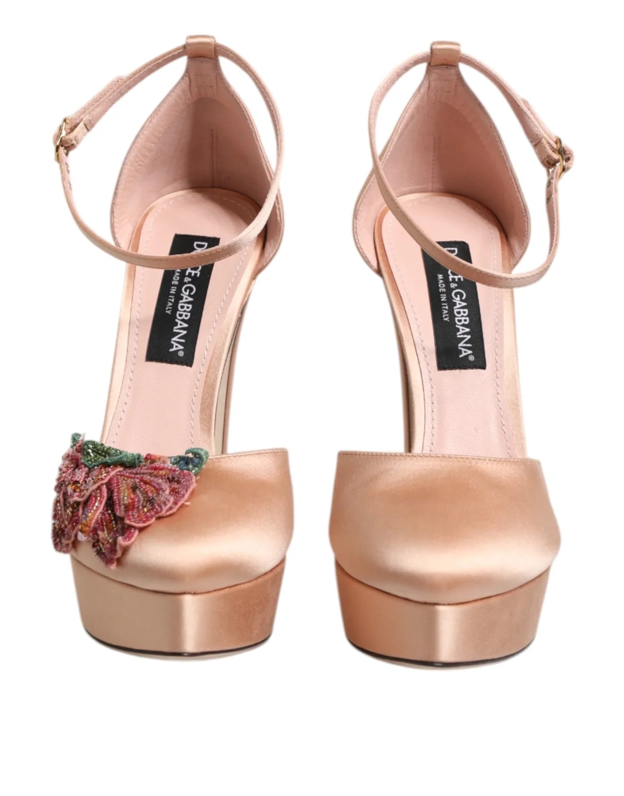 Dolce & Gabbana — Dolce & Gabbana Block Ankle Strap — Designer Shoe — resale