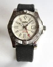 Breitling A32390 Avenger II GMT 43mm, Box/Papers, White Dial 3