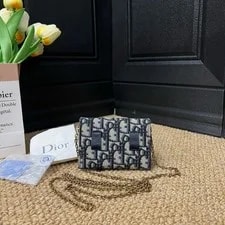 Dior Saddle Embroidered Monogram Print Detachable - Very Good #1VUUYYR 4