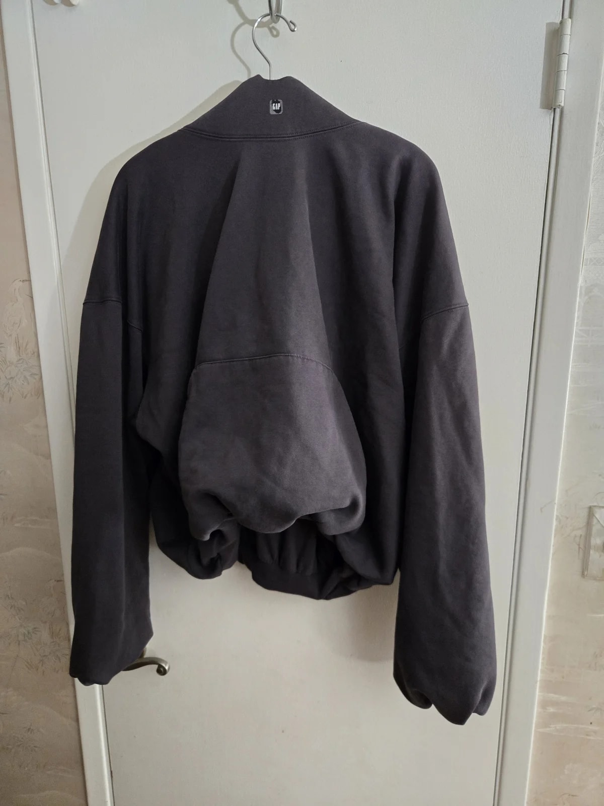 Yeezy Gap Balenciaga Logo Hoodie Dark 3