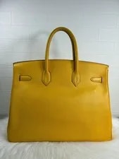 Auth Hermes Birkin 35 Hardware Circle Y 1995 2