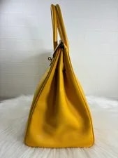 Auth Hermes Birkin 35 Hardware Circle Y 1995 4
