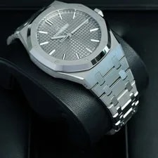 Audemars Piguet Royal Oak Grey 41mm Steel 15500ST.OO.1220ST.02 Complete Set 3