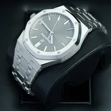 Audemars Piguet Royal Oak Grey 41mm Steel 15500ST.OO.1220ST.02 Complete Set 4
