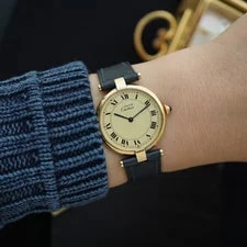 Cartier Must de Vendome Vermeil 30mm Quartz 1980s 2