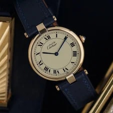 Cartier Must de Vendome Vermeil 30mm Quartz 1980s 3