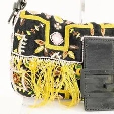 Fendi Mamma Baguette Beaded Fringe Bucket 3
