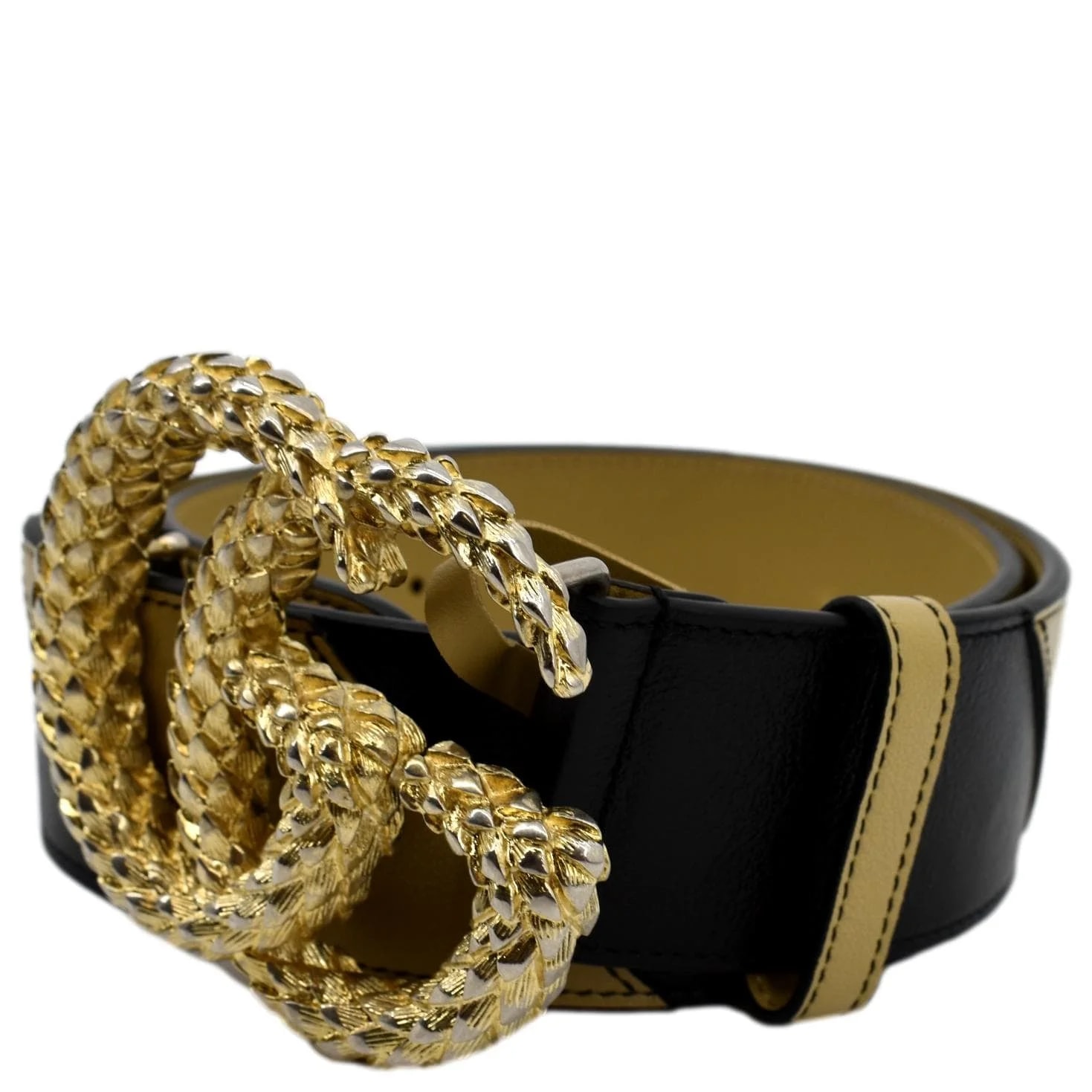 Gucci Double G Buckle Textured Belt 576203 2