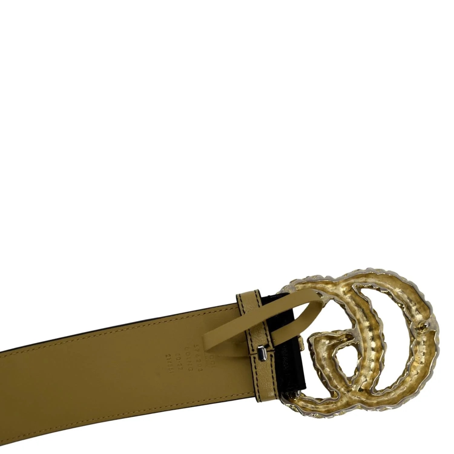 Gucci Double G Buckle Textured Belt 576203 3