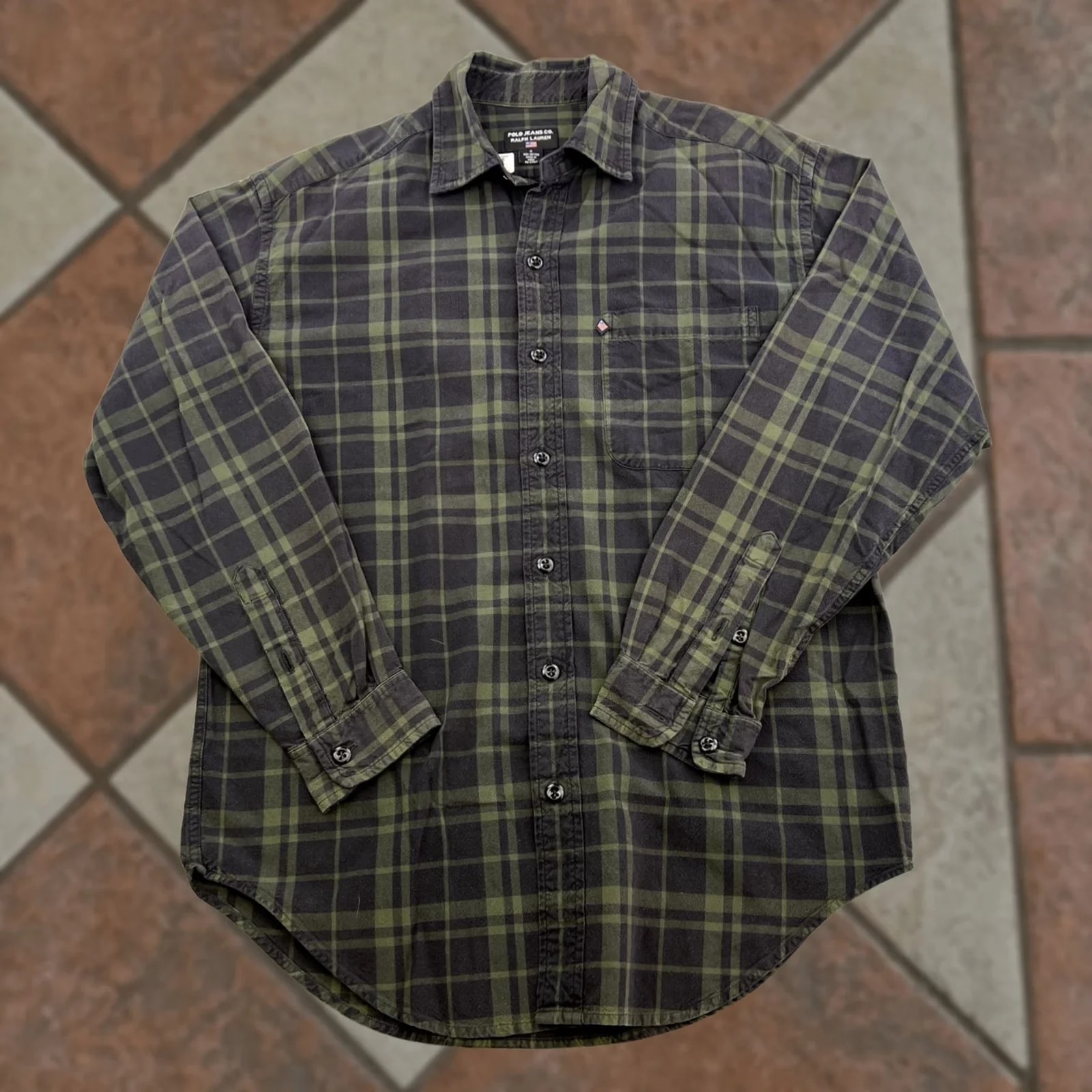 Ralph Lauren — Polo Jeans Ralph Lauren Shirt Small Plaid Long Sleeve Button Up Adult Shirt — streetwear — resale