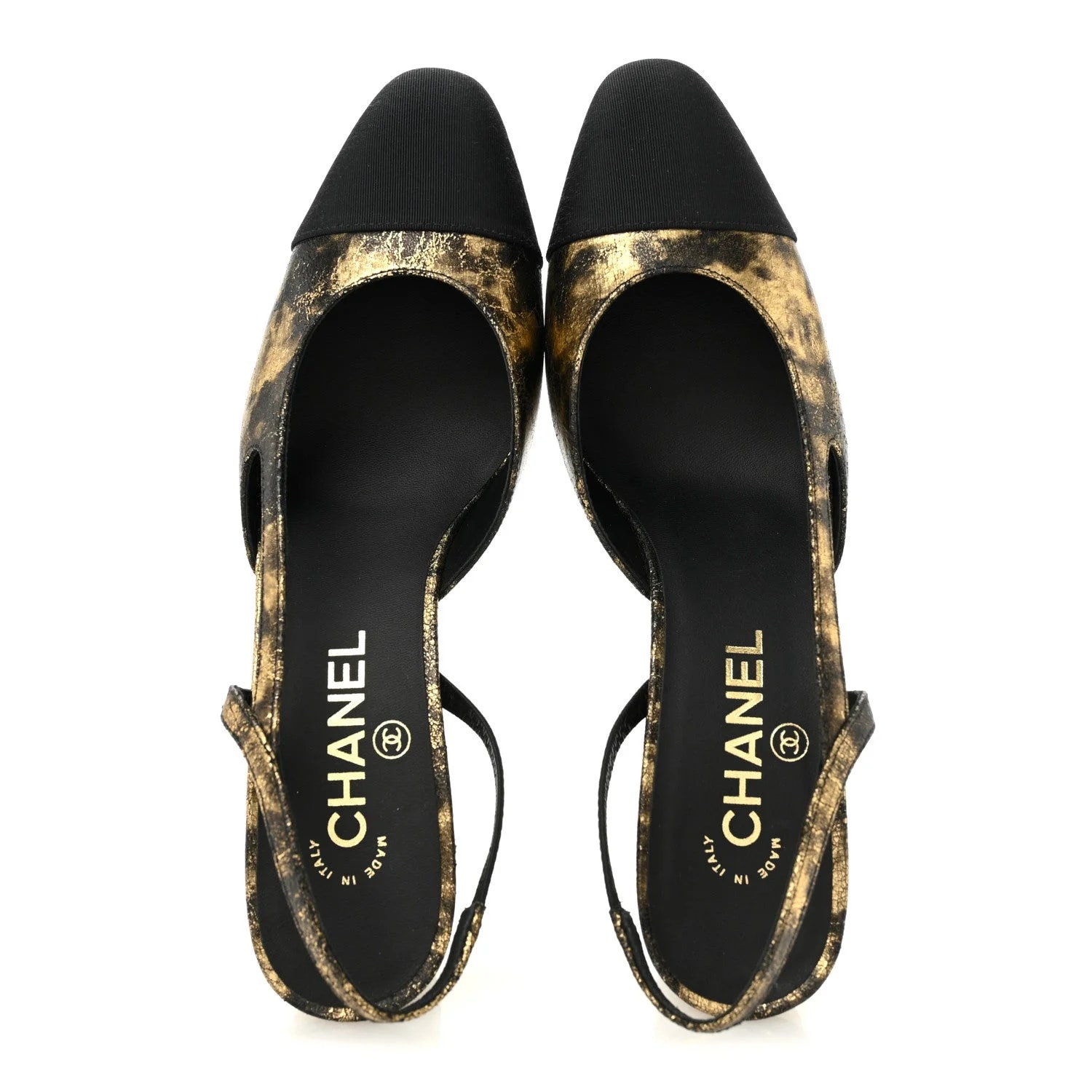 Laminated Grosgrain Cap Toe CC Slingback 38 2
