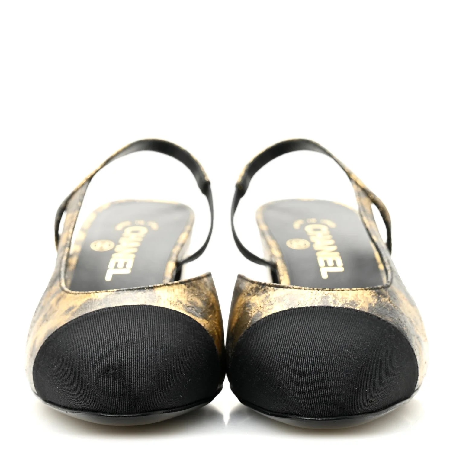 Laminated Grosgrain Cap Toe CC Slingback 38 3