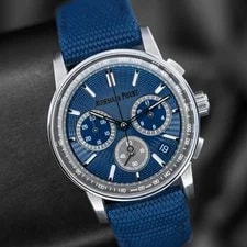 Audemars Piguet — Audemars Piguet Code 11.59 Blue Chrono Full Set 26393ST.OO.A348KB.01 B&P — Watch — resale