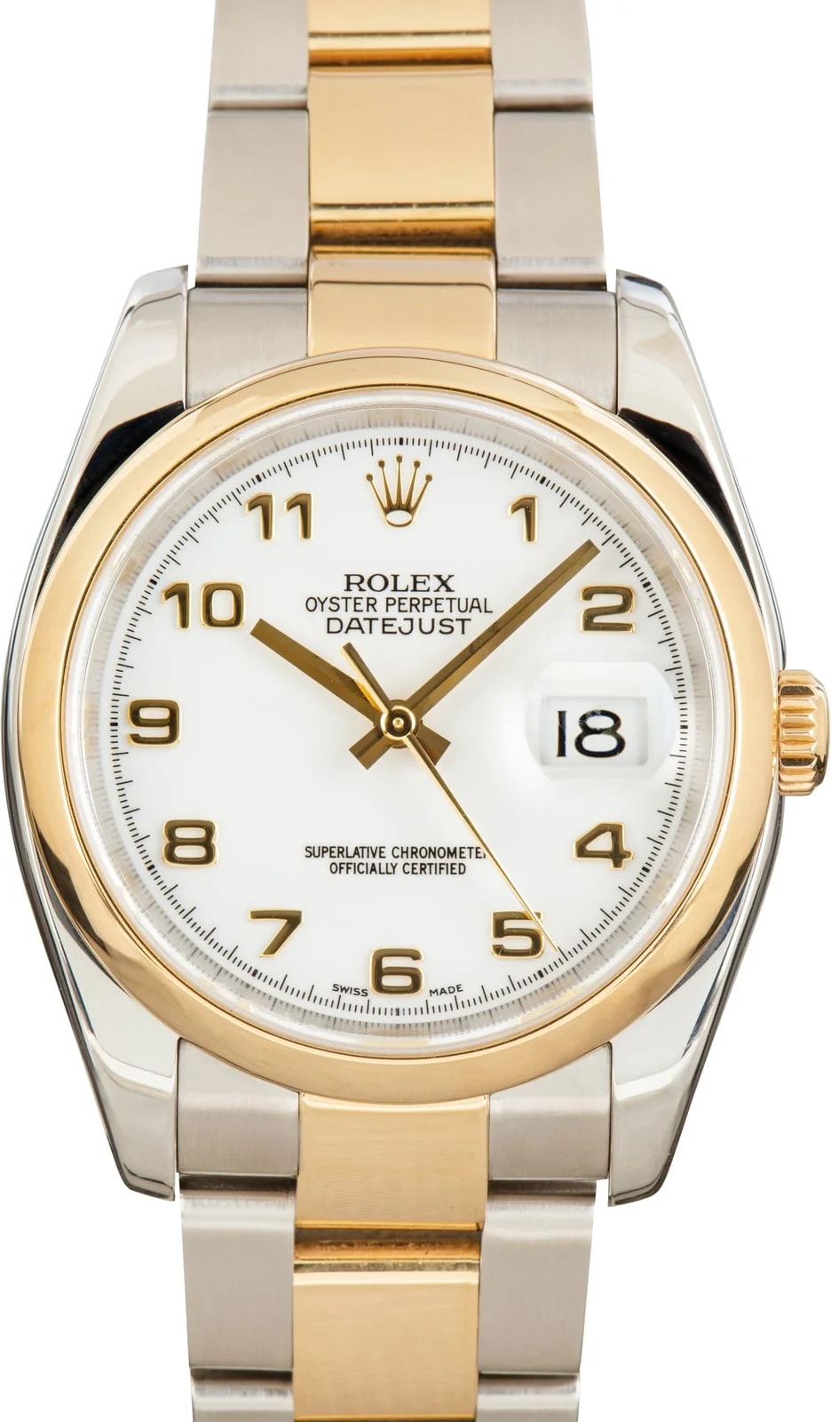 Rolex Datejust 36 Ref 116203 White Arabic Dial 2
