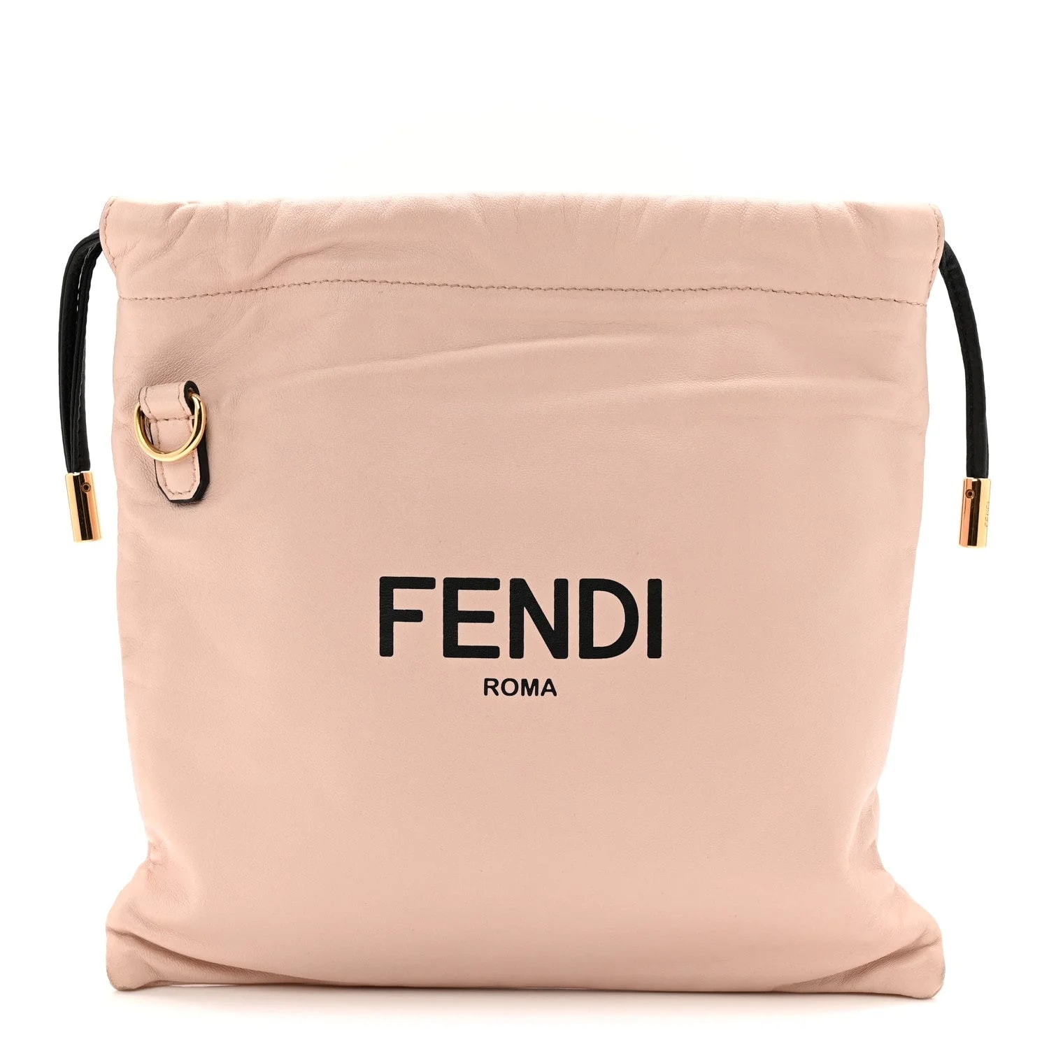 Fendi — Soft Logo Small Drawstring Rosa Quarzo — Handbag — resale