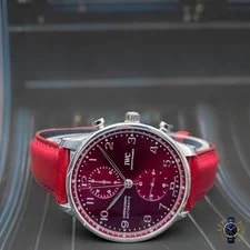 2025 | IWC | Portuguese Chronograph | Red Dial | IW371616 | Complete Set 3