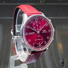 2025 | IWC | Portuguese Chronograph | Red Dial | IW371616 | Complete Set 4