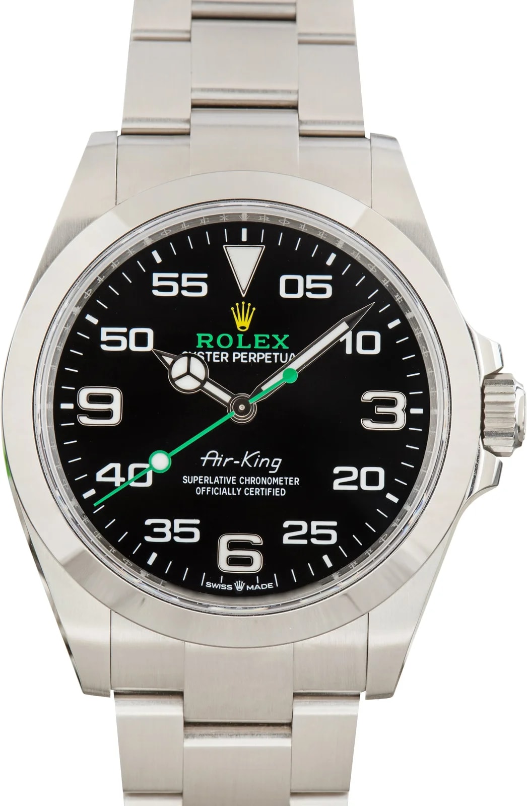 Stainless Steel Rolex Air-King Ref 126900 Black Arabic Dial 4