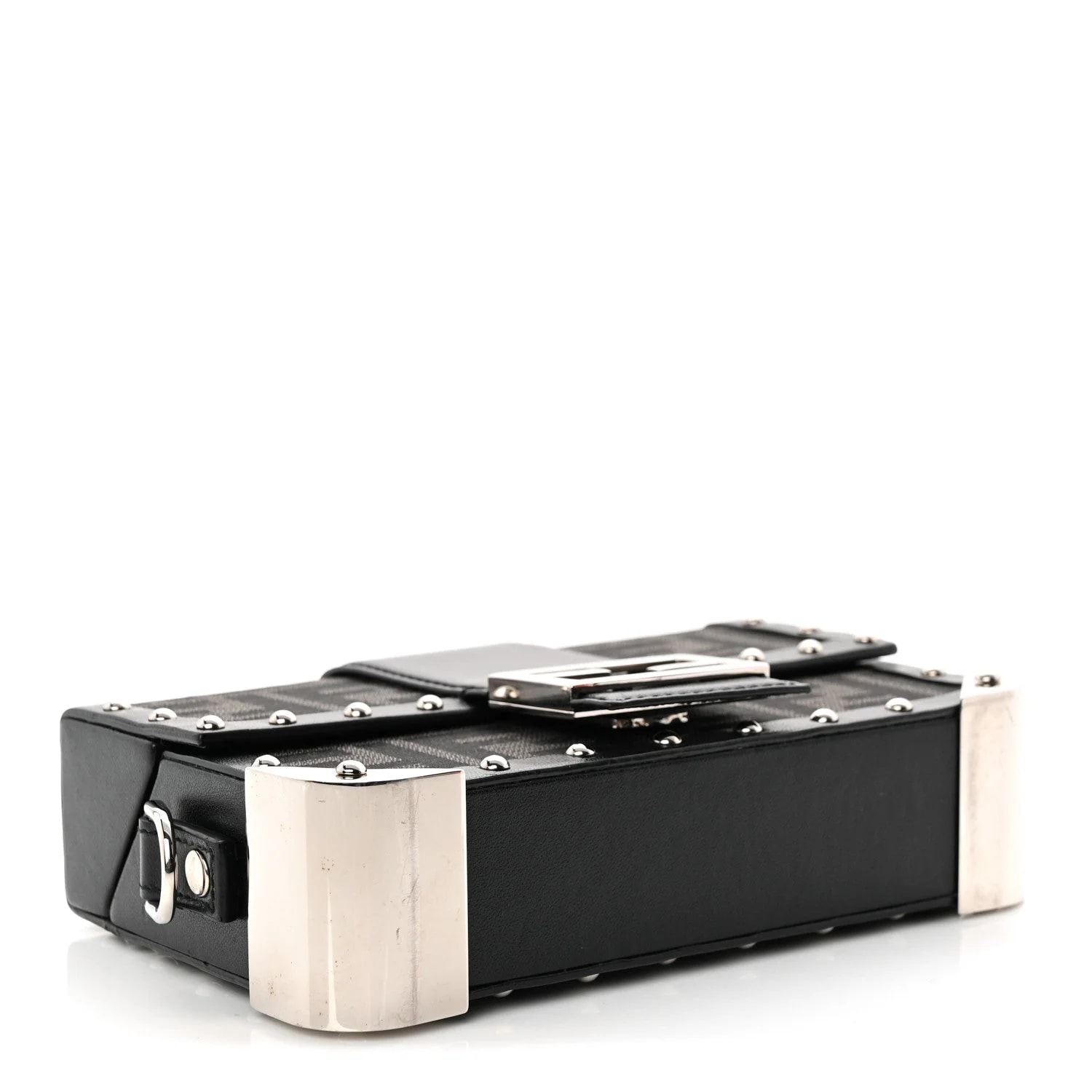 Recycled Fabric Vitello Astro 1974 Mini Baguette Trunk Asfalto 4