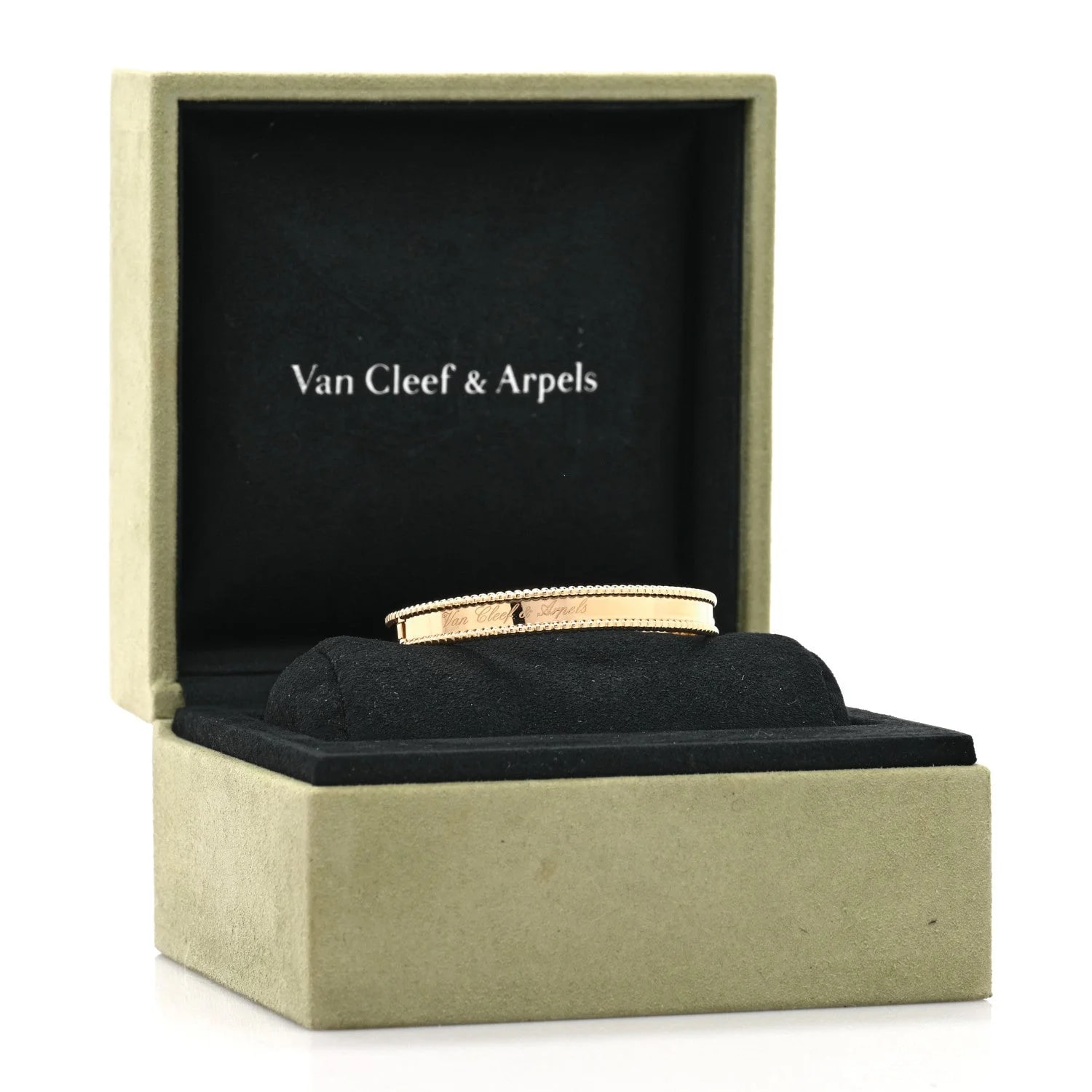 18K Yellow Gold Perlee Bangle S 4