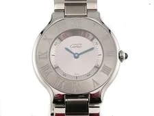 Cartier — Cartier Must 21 LM W10110T2 Stainless Steel Silver Dial Quartz #DW836 — Watch — resale