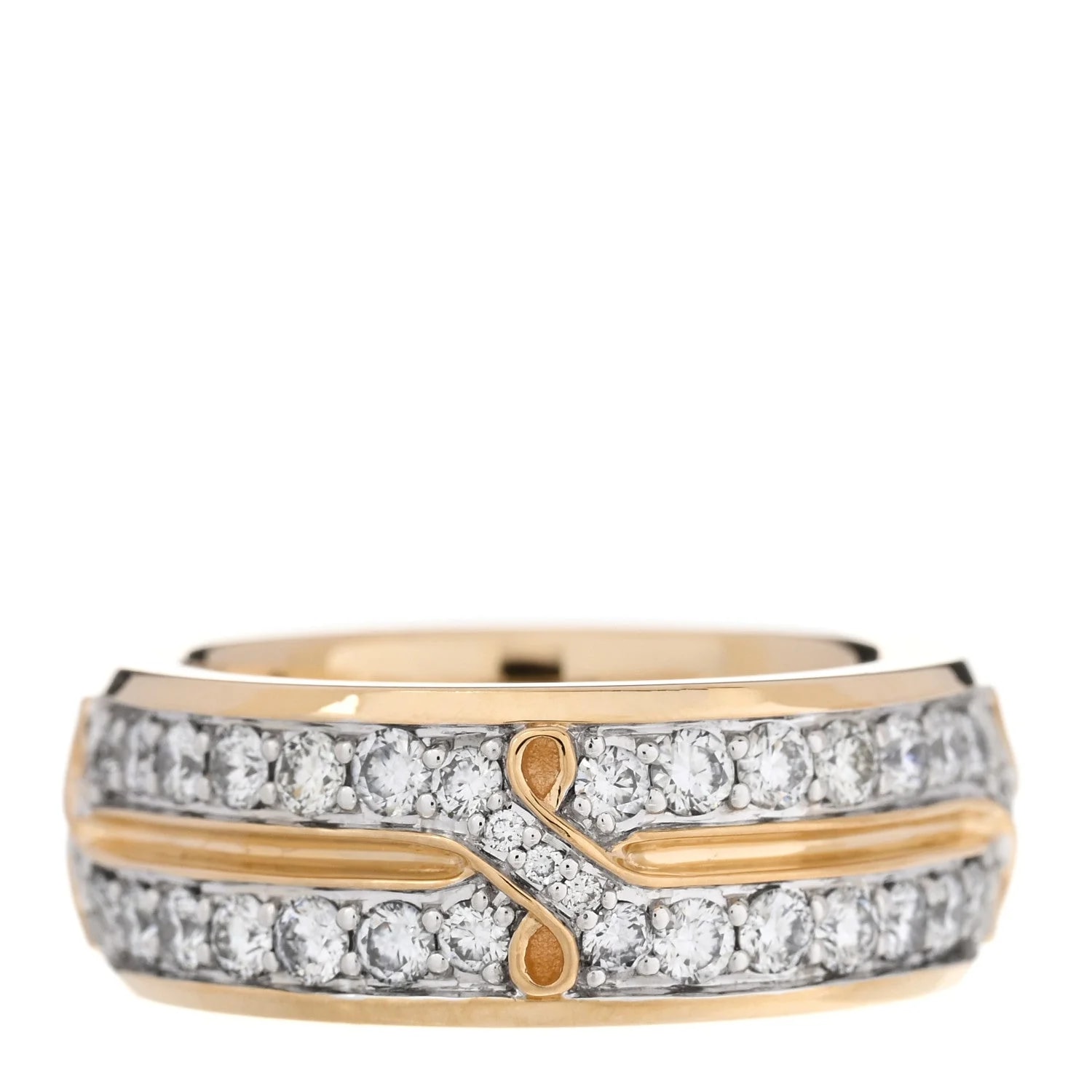 David Yurman — 18K Yellow Gold 8mm Armory Band 57 8 — Jewelry — resale