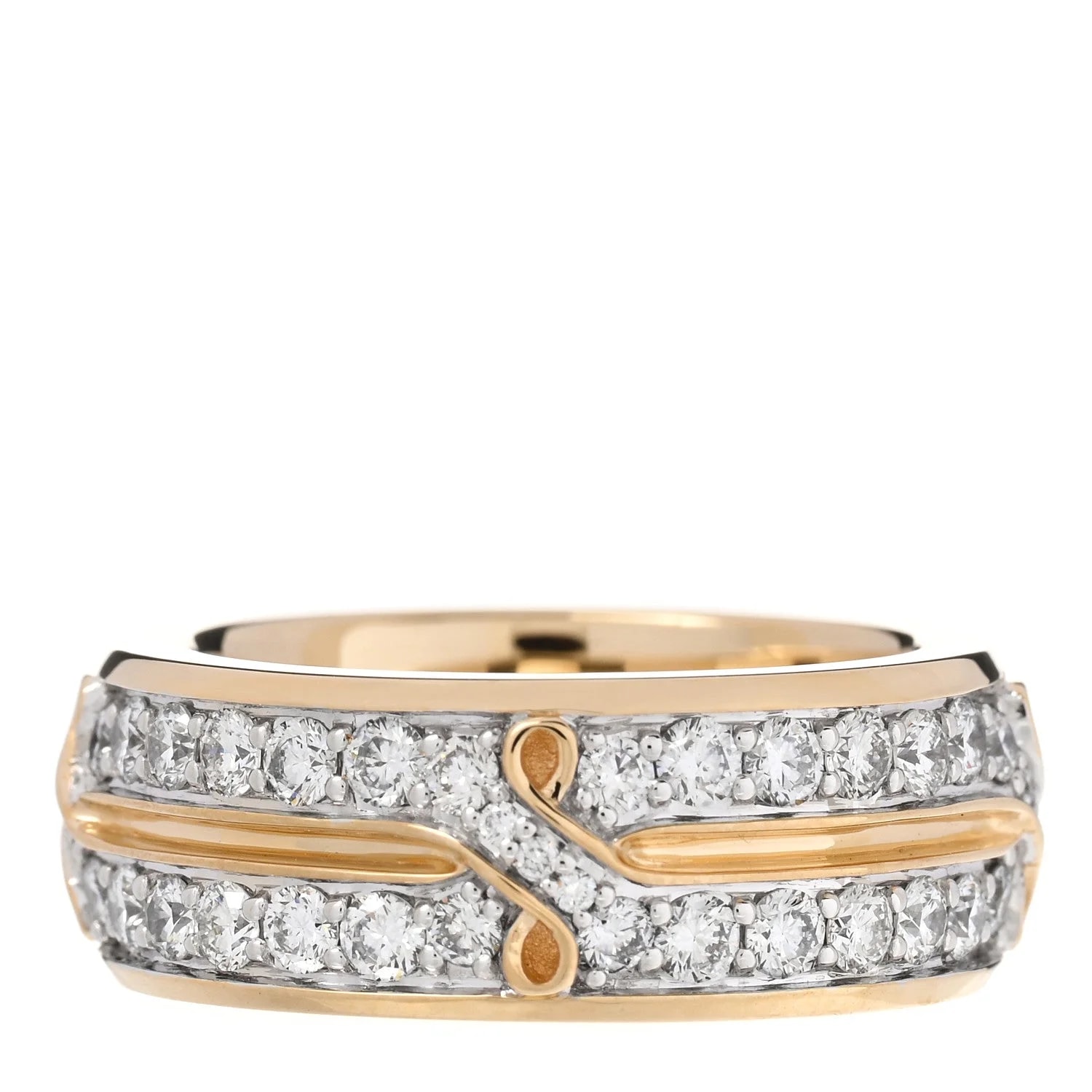 18K Yellow Gold 8mm Armory Band 57 8 3