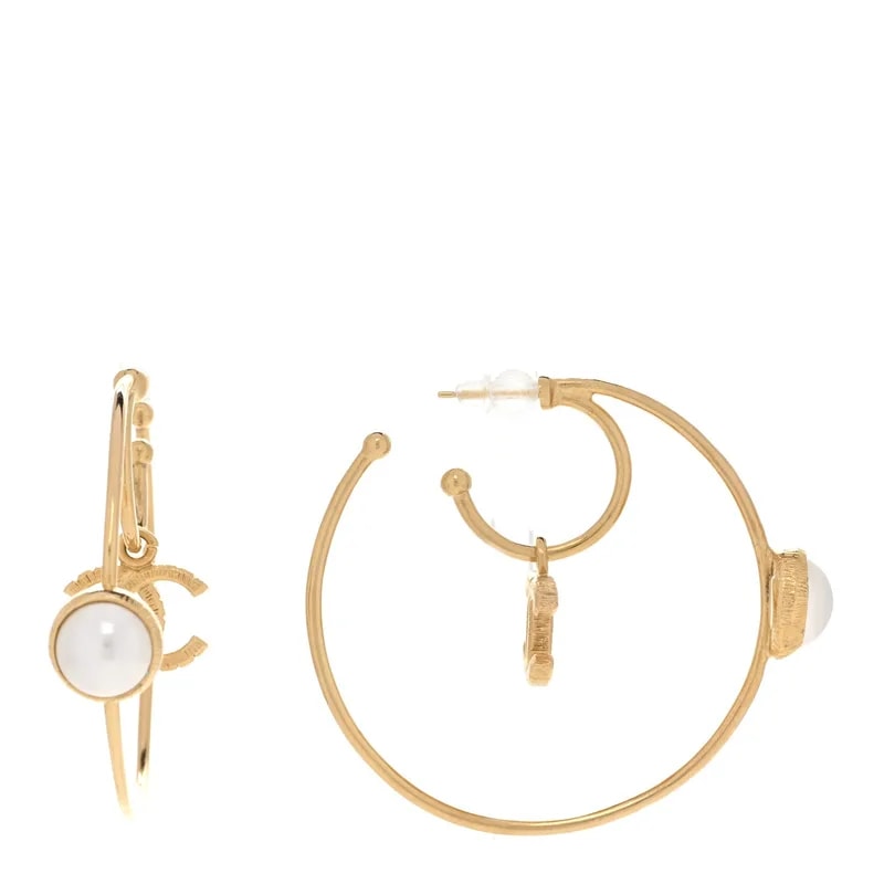 Chanel — CC Tags Hoop — Jewelry — resale
