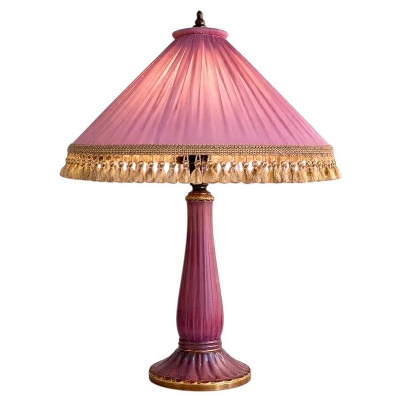 Gustavsberg — Josef Ekberg for Gustavsberg Art Deco Lamp With Original Shade, 1928 — lighting — resale