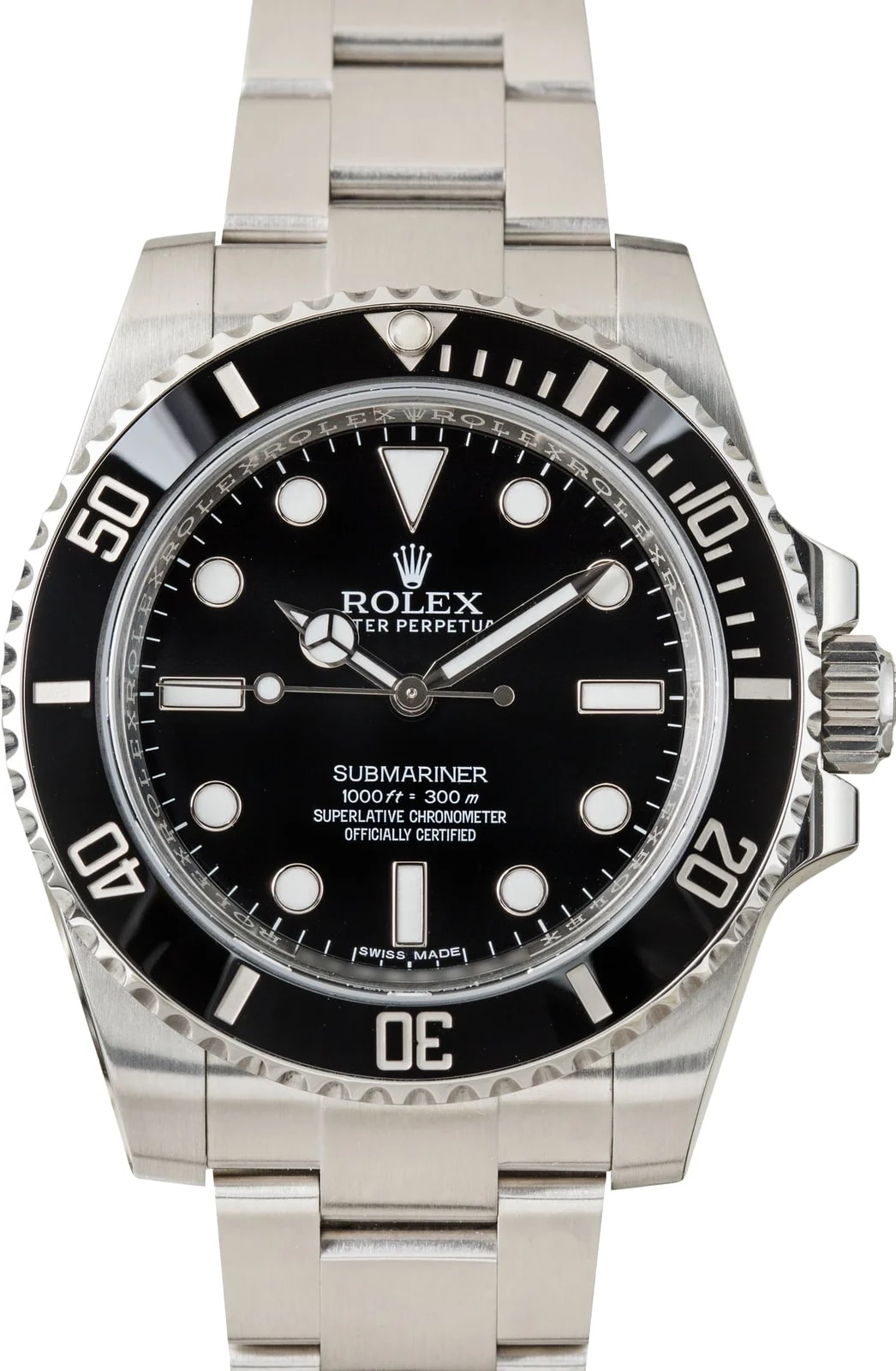 Stainless Steel Rolex Submariner Black Dial Ref 114060 2