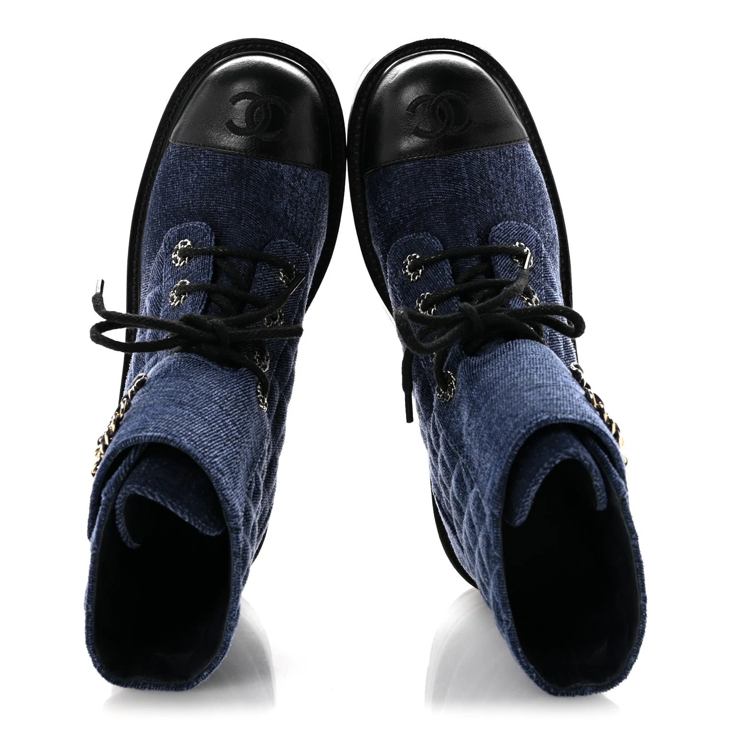 Shiny Lace Up Combat 39 2