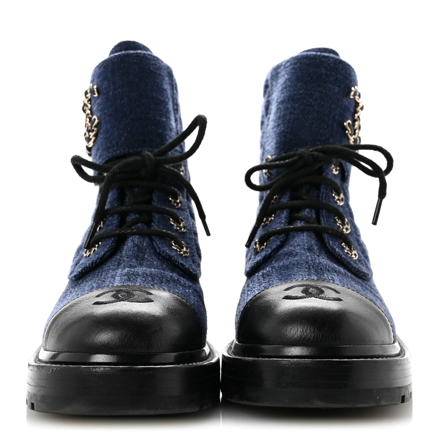 Shiny Lace Up Combat 39 3