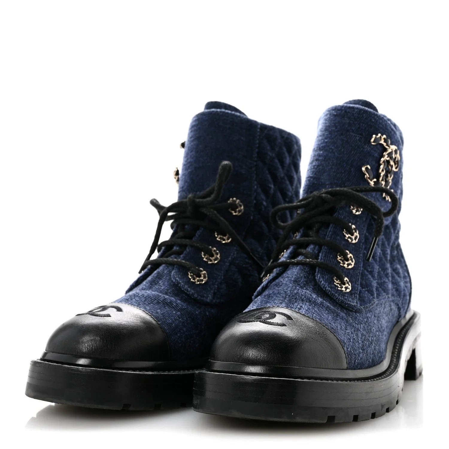Shiny Lace Up Combat 39 4