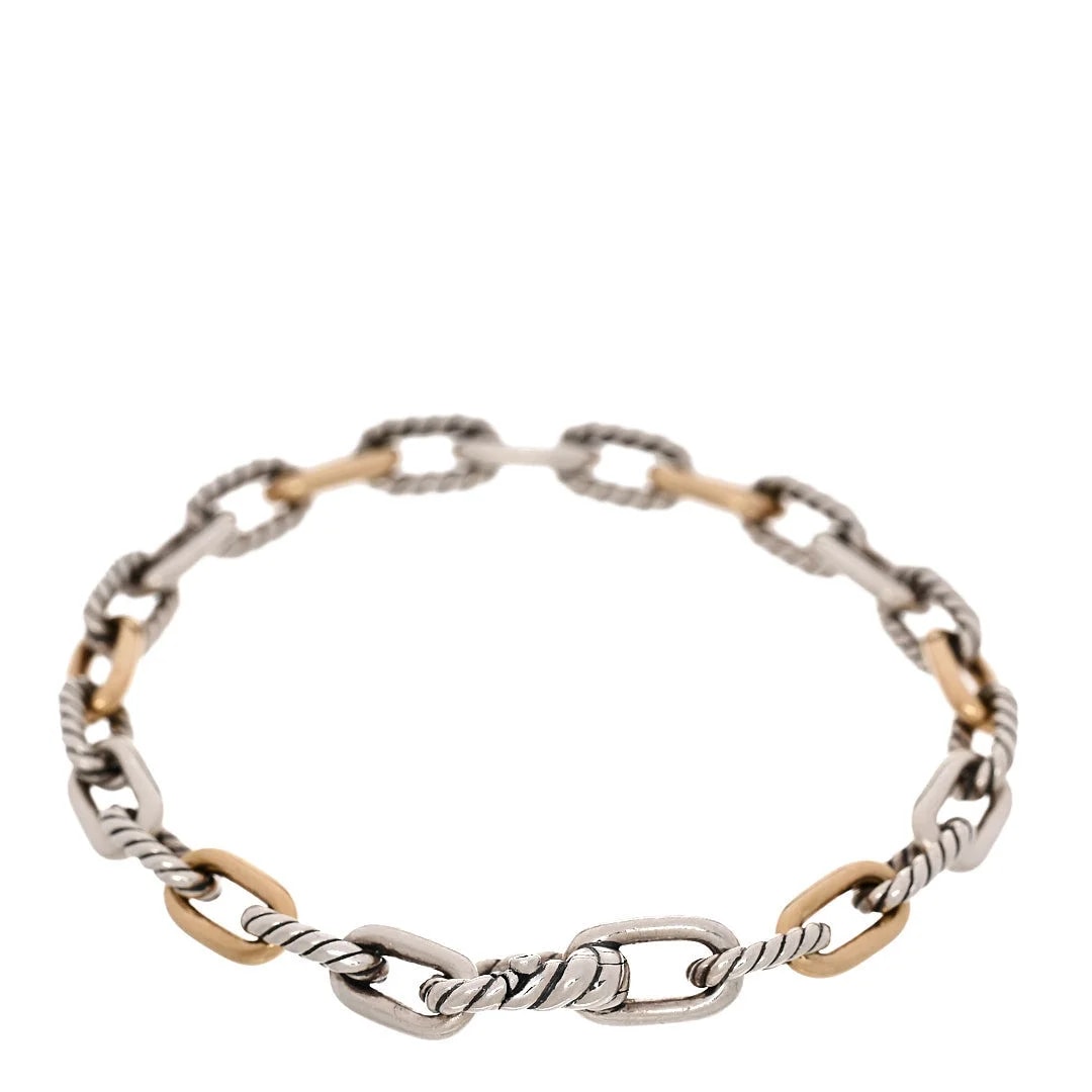 18K Yellow Gold 5.5mm DY Madison Link Chain 2