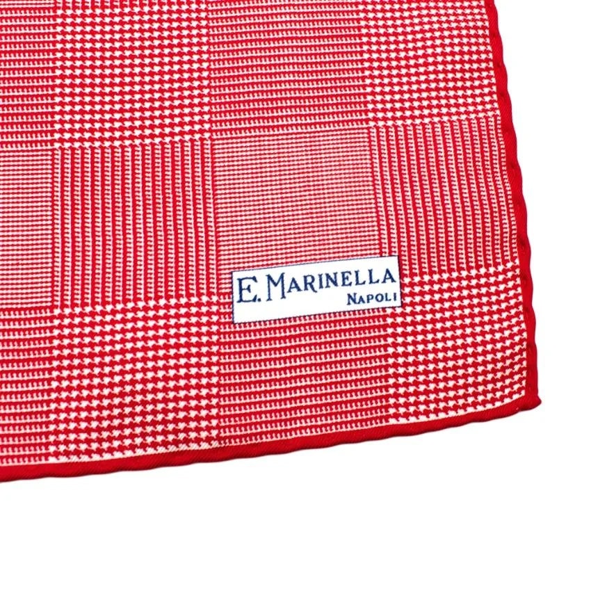 E.Marinella Checkered Pocket Square 2