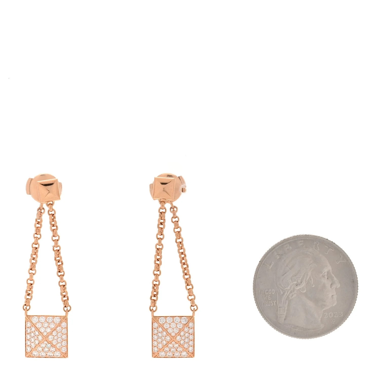 18K Rose Gold Clou d'H Dangle 2
