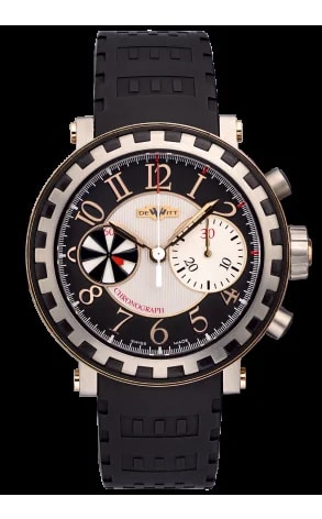 Worldofluxuryus — DeWitt Academia Chronographe Sequentiel 18K Rose Gold & Titanium — Watch — resale