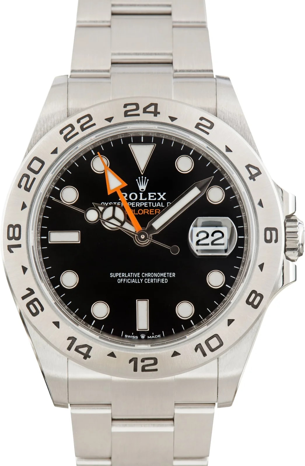 Steel Rolex Explorer II Ref 226570 Black Chromalight Dial 3